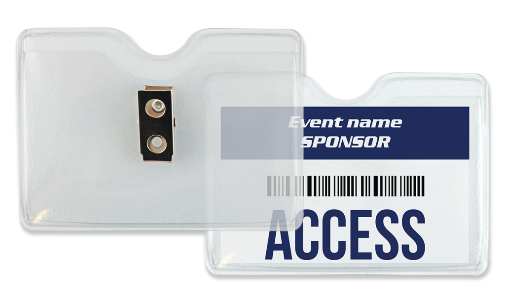 1810-1000 Vinyl badge holder 