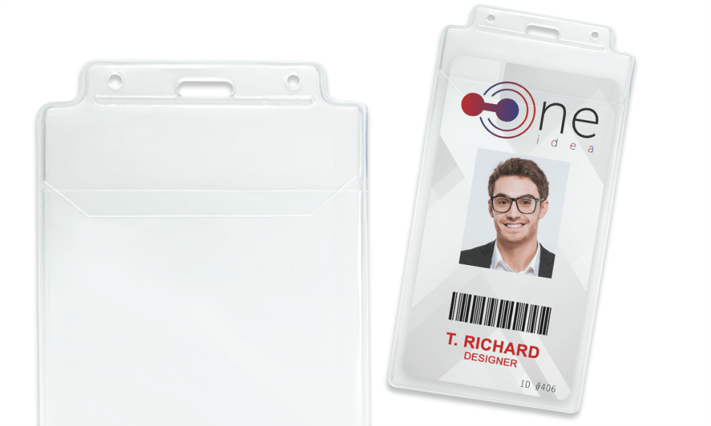 1840-3058 Vinyl badge holder 